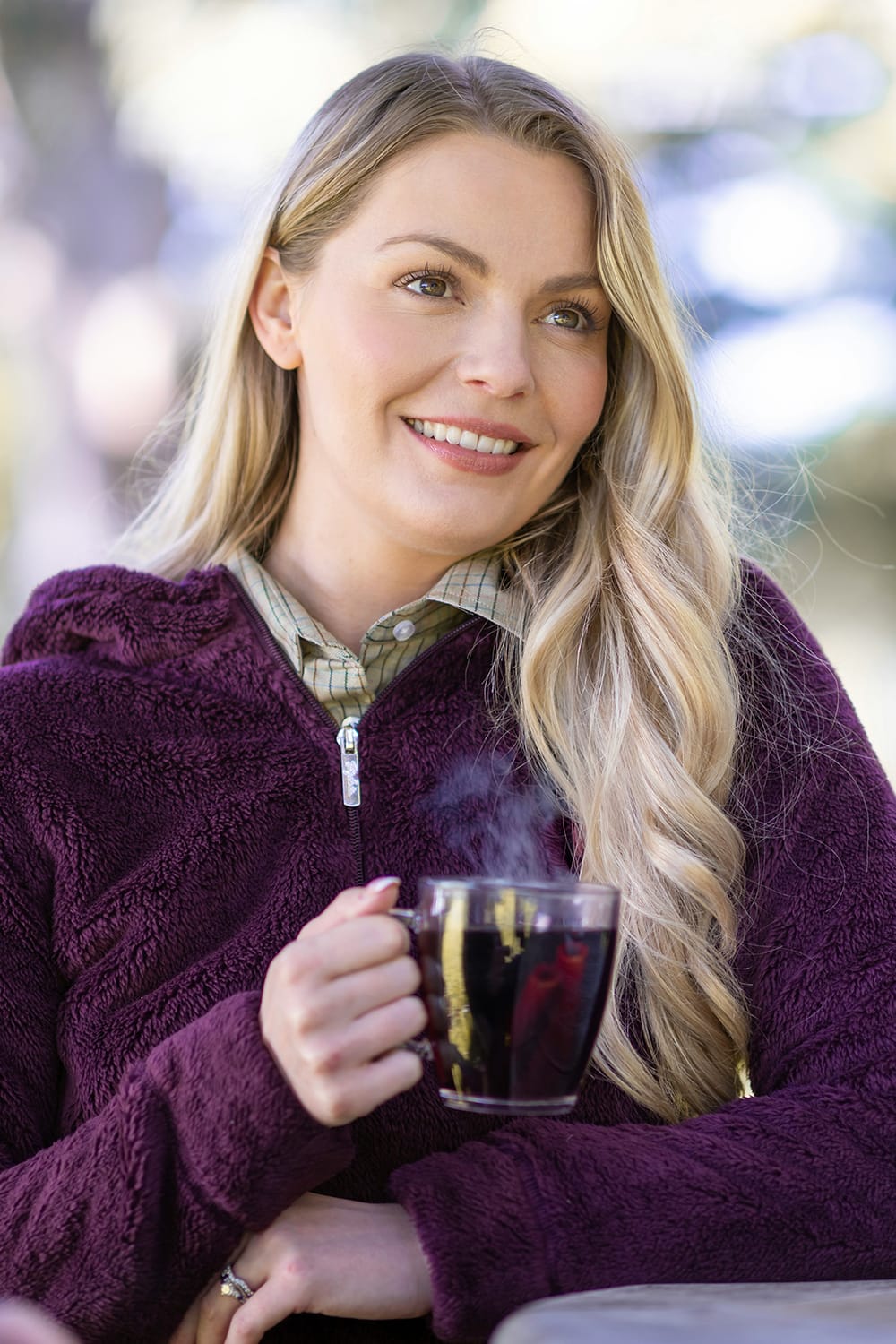 Fleece Jacket Deep purple - Image 5